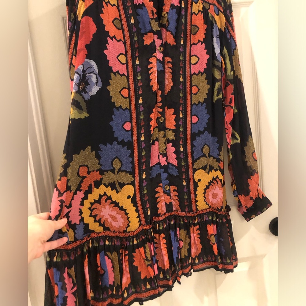 💥 FARM RIO Tapestry Mini Dress Sz S - Picture 4 of 9
